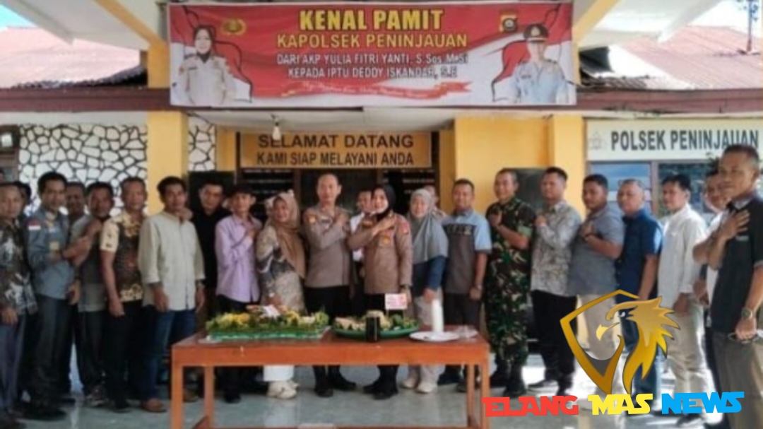 Kenal Pamit Kapolsek Peninjauan, Momen Haru Penuh Kebersamaan