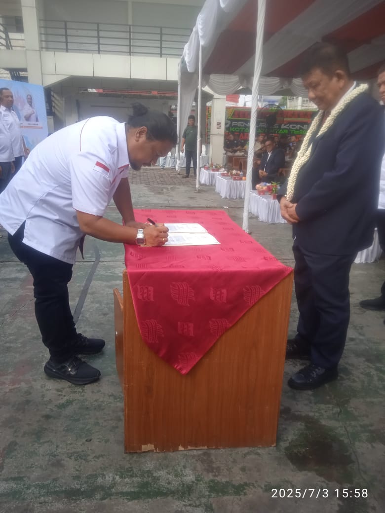 Kertua KONI Pematang Siantar Periode 2025-2029 Riau Alexander Siahaan:Jangan Cengeng “Mari Fokus Berlatih Kita Bangun Prestasi.