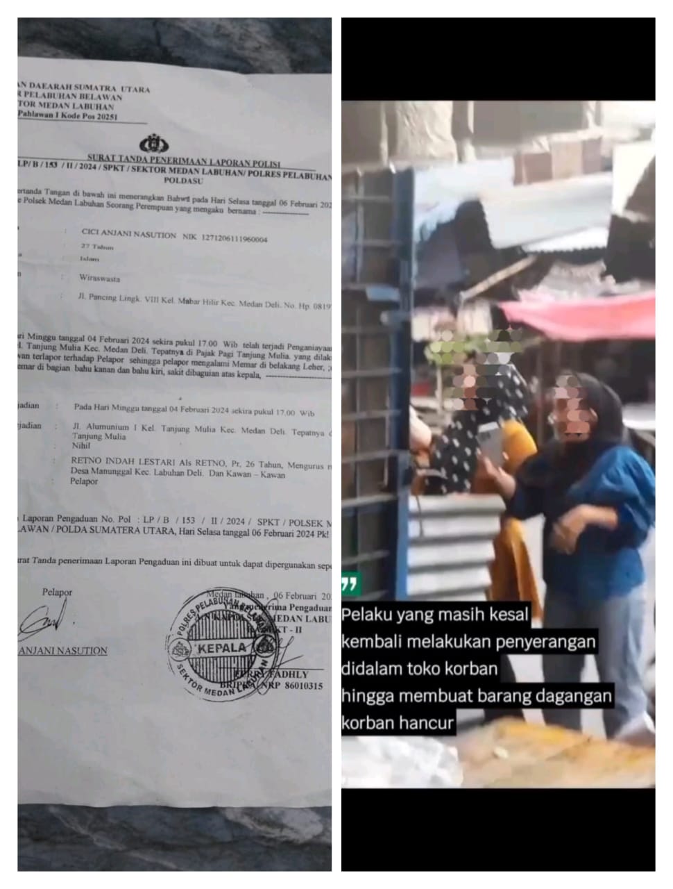 Keadilan Tertunda, Korban Penganiayaan di Medan Deli Jadikan Tersangka di Polres Belawan .