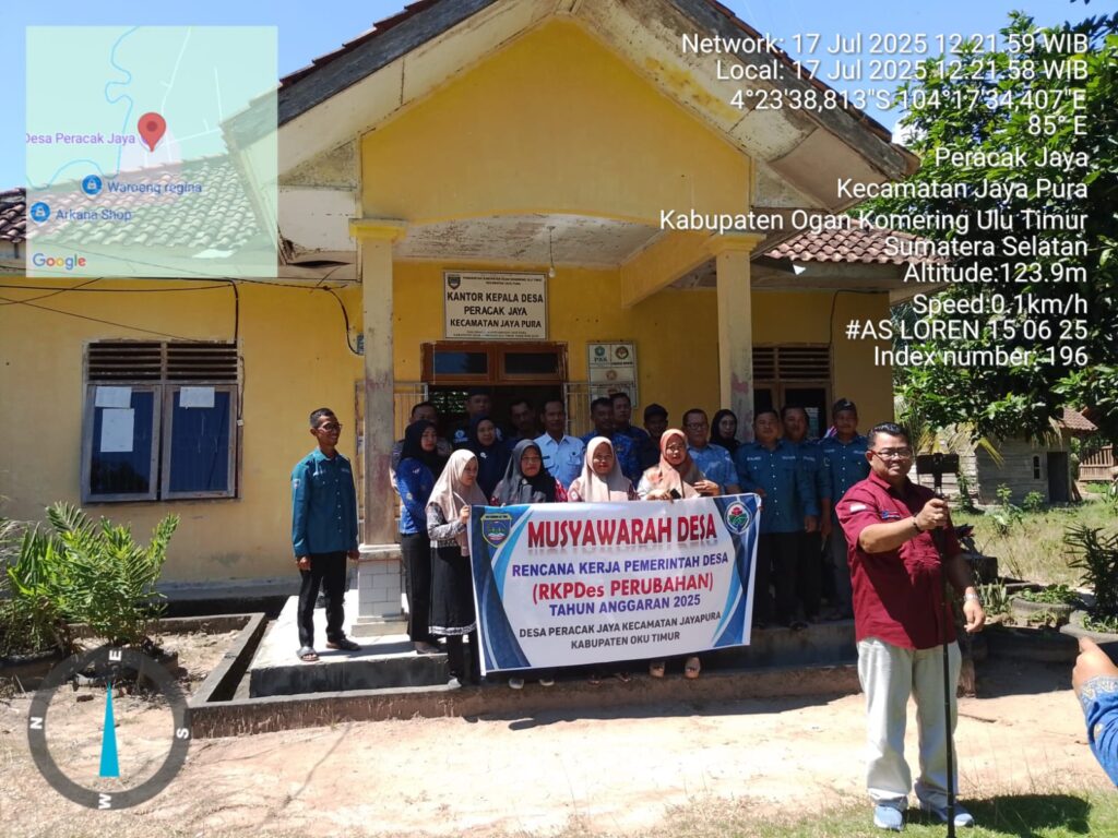 Musyawarah Desa Rembuk Stunting Desa Peracak Jaya OKUT