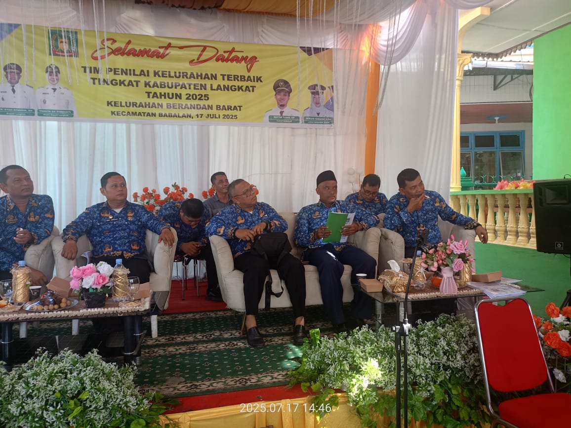 Penilaian Kelurahan terbaik se Kabupaten Langkat thn 2025