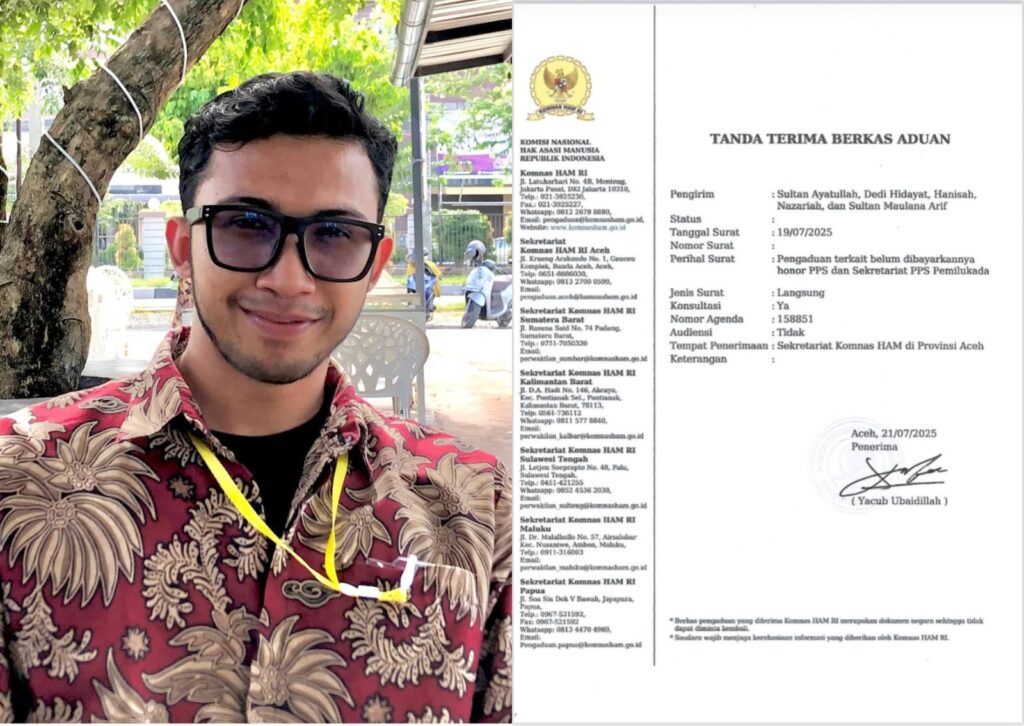 Gaji Yang Tidak Kunjung Dibayar PPS Aceh Timur Mengadu Ke Komnas HAM