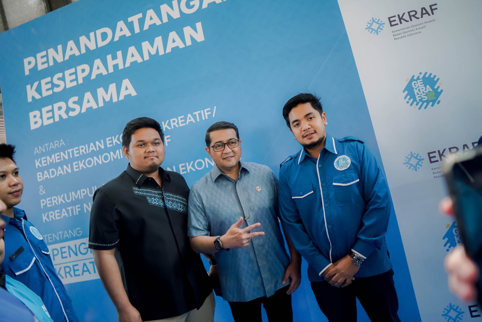 Gekrafs Sumut saksikan Penandatangan Kesepahaman Bersama Kemenekraf dengan Gekrafs di Hutan Kota by Plataran, Jakarta