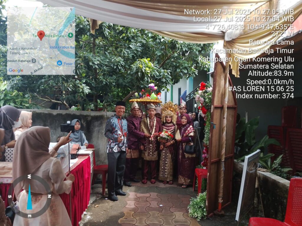Resepsi Pernikahan Rini Ambari dan Ahmad Danizar, Dihadiri Staf Kemenag OKU dan Tokoh Masyarakat