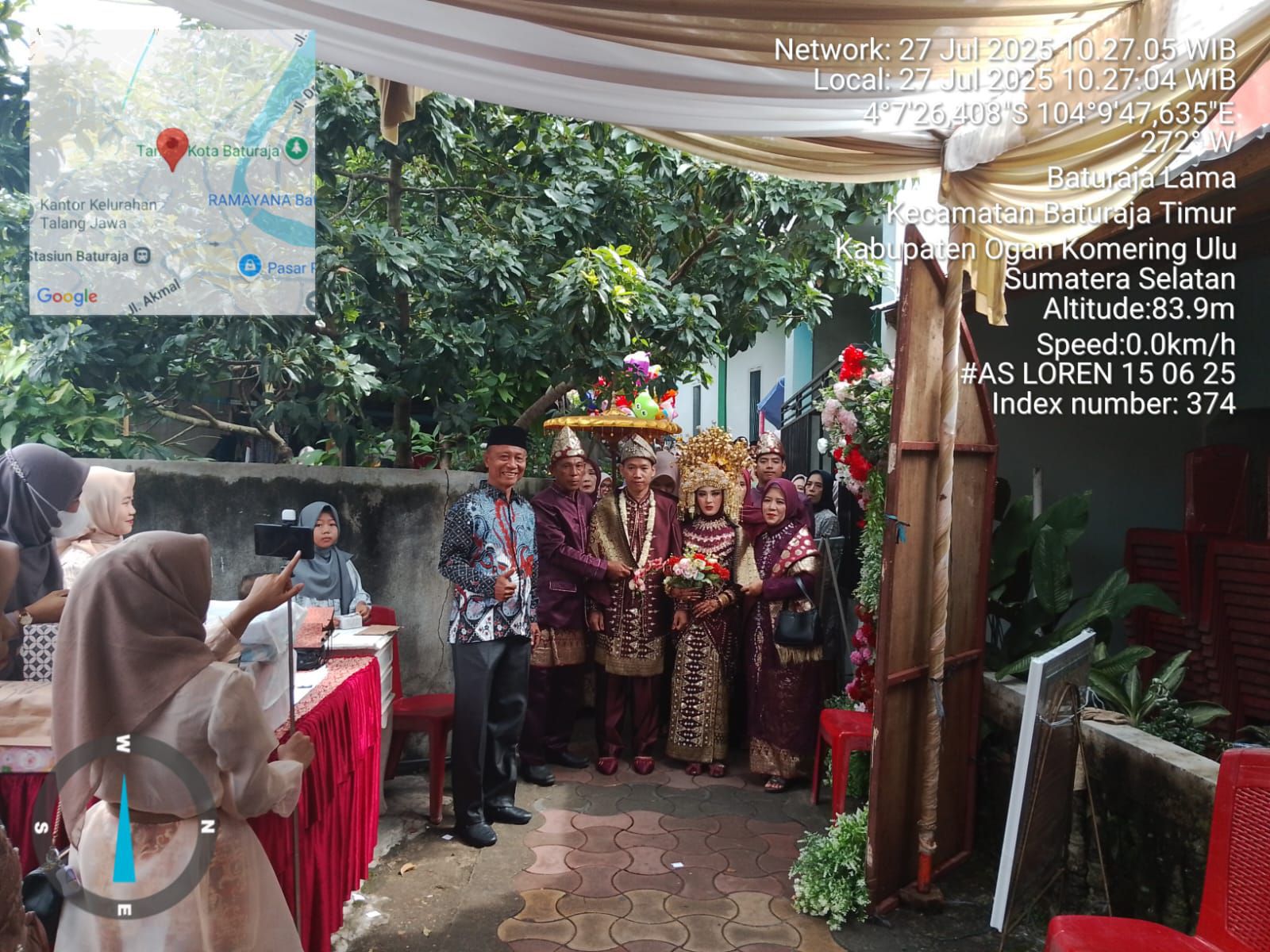 Resepsi Pernikahan Rini Ambari dan Ahmad Danizar, Dihadiri Staf Kemenag OKU dan Tokoh Masyarakat