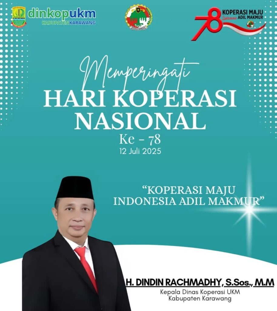 DINAS KOPERASI DAN UKM KABUPATEN KARAWANG MEMPERINGATI HARI KOPERASI NASIONAL KE-78