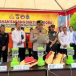 Polres Kolaka Musnahkan 1,4 Kg Narkoba, Tegaskan Komitmen Perangi Narkotika