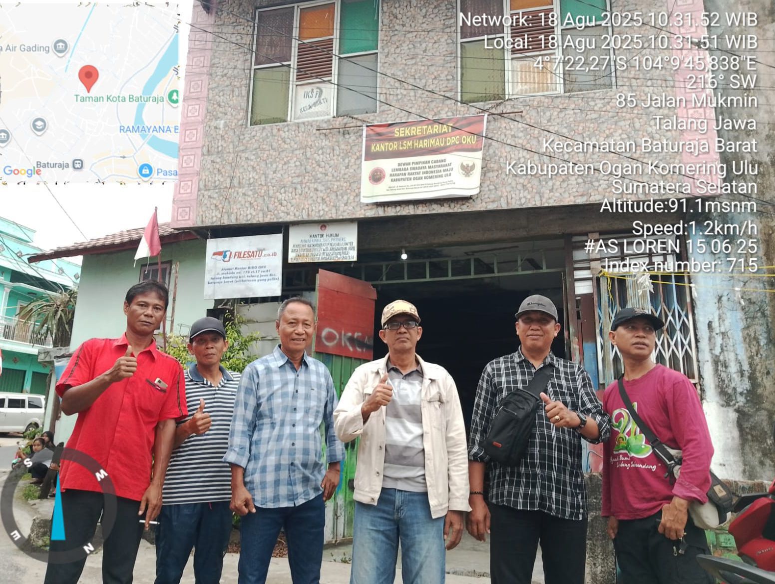 Ketua dan Anggota DPC LSM Harimau OKU Ucapkan Selamat HUT RI ke-80