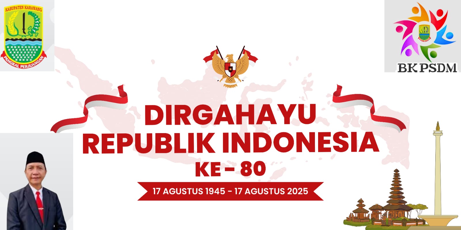 BKPSDM Peringati HUT ke-80 Kemerdekaan RI Dengan Khidmat