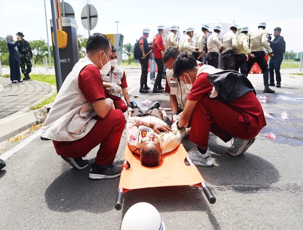 Danrem 022/PT Agus Supriyono dan PT Inalum Gelar Latihan Gabungan Penanggulangan Bencana