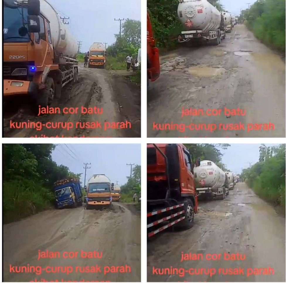 Keluhan Warga Terkait Jalan Cor Batu Kuning – Kurup yang Rusak Parah