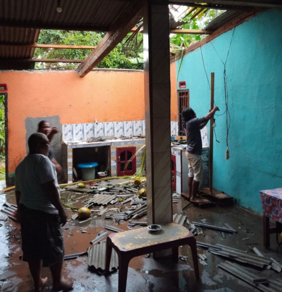 Musibah Hujan Angin Landa Desa Kali Rejo Titi Galih, Lampung Utara
