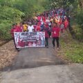 Kemeriahan Jalan Sehat 80 Tahun RI di Mekar Jaya, Diwarnai Kuda Lumping dan Dijaga Ketat Polsek