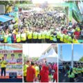 Ribuan Warga Ramai-ramai di Gedung DPRD OKU, Fun Run Berlanjut Pesta Belanja Pangan Murah!
