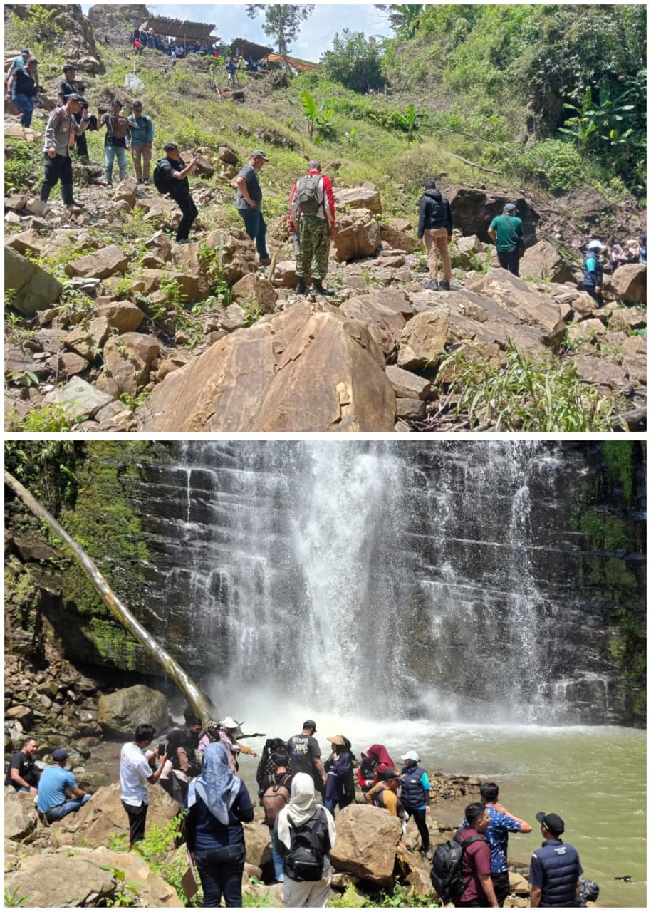 Forkopimda OKU Blusukan ke Ulu Ogan, Tinjau Longsor dan Gali Potensi Wisata Air Terjun Kambas