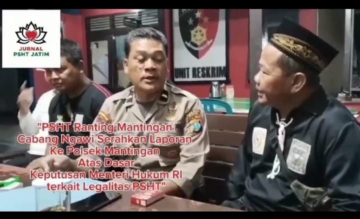 PSHT Ranting Mantingan Resmi Laporkan Aktivitas Ilegal Kubu Lain ke Polsek Mantingan