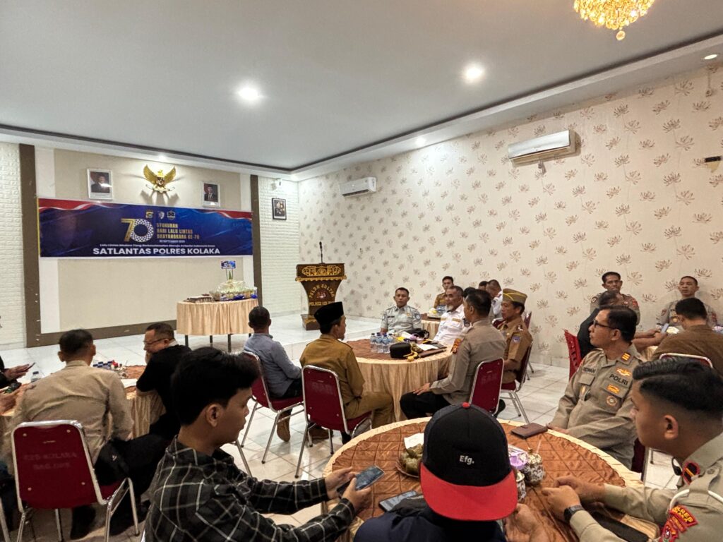 Syukuran Hari Lalu Lintas Bhayangkara ke-70 Kapolres Kolaka, Fokus Utama Menurunkan Angka Lakalantas. 