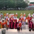 Senam Ceria OKU Meriahkan Taman Kota Baturaja, Lansia Antusias Jaga Kebugaran