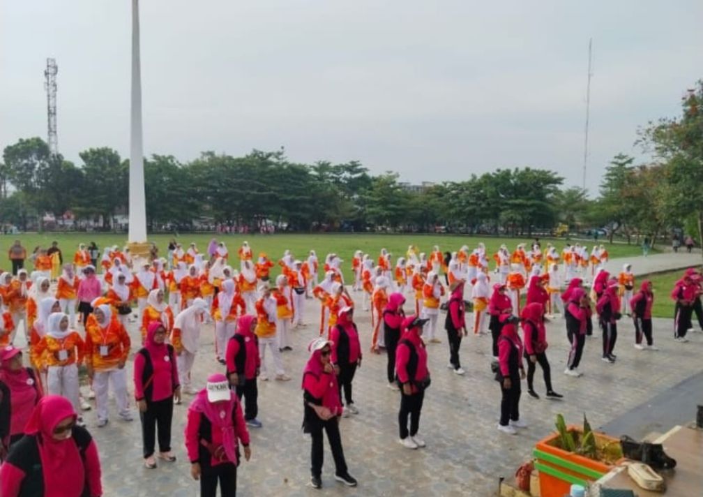 KLPI Sumatera Selatan Gelar Senam Bersama di Taman Kota Baturaja