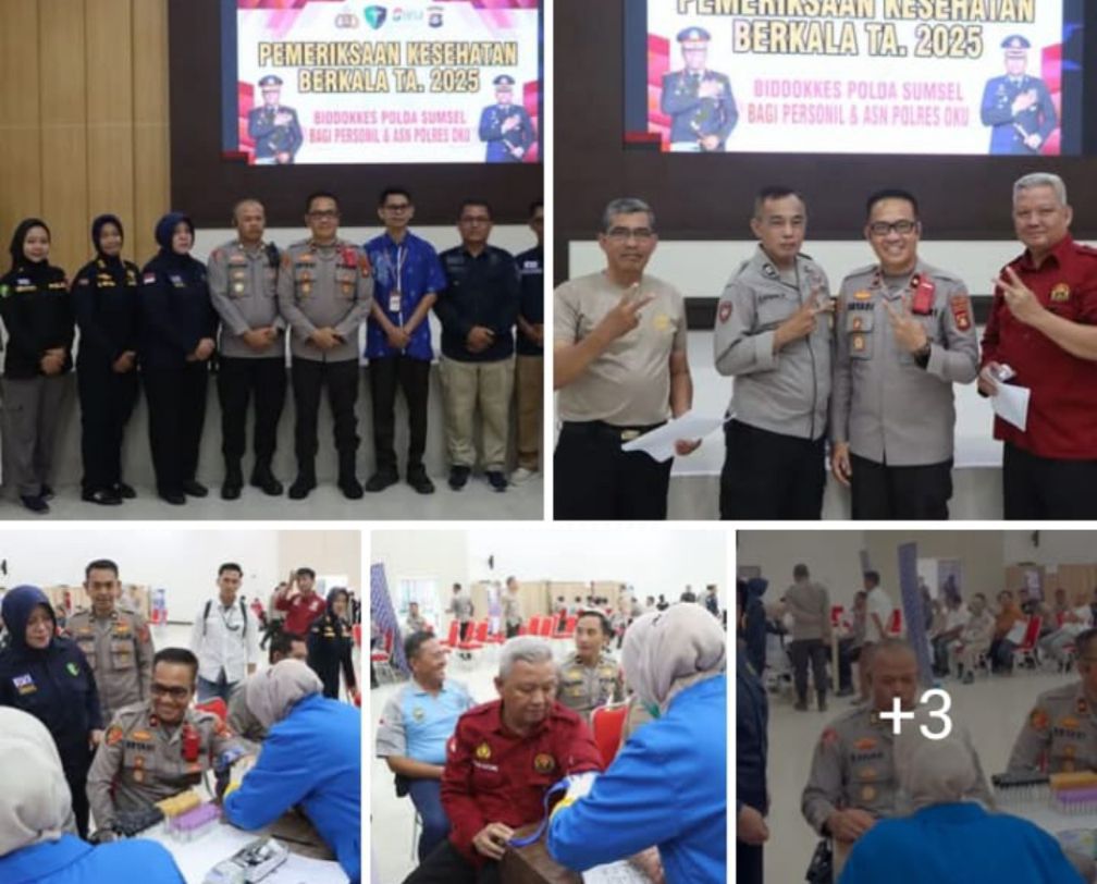 Polres OKU Gelar Pemeriksaan Kesehatan Berkala Personel dan ASN