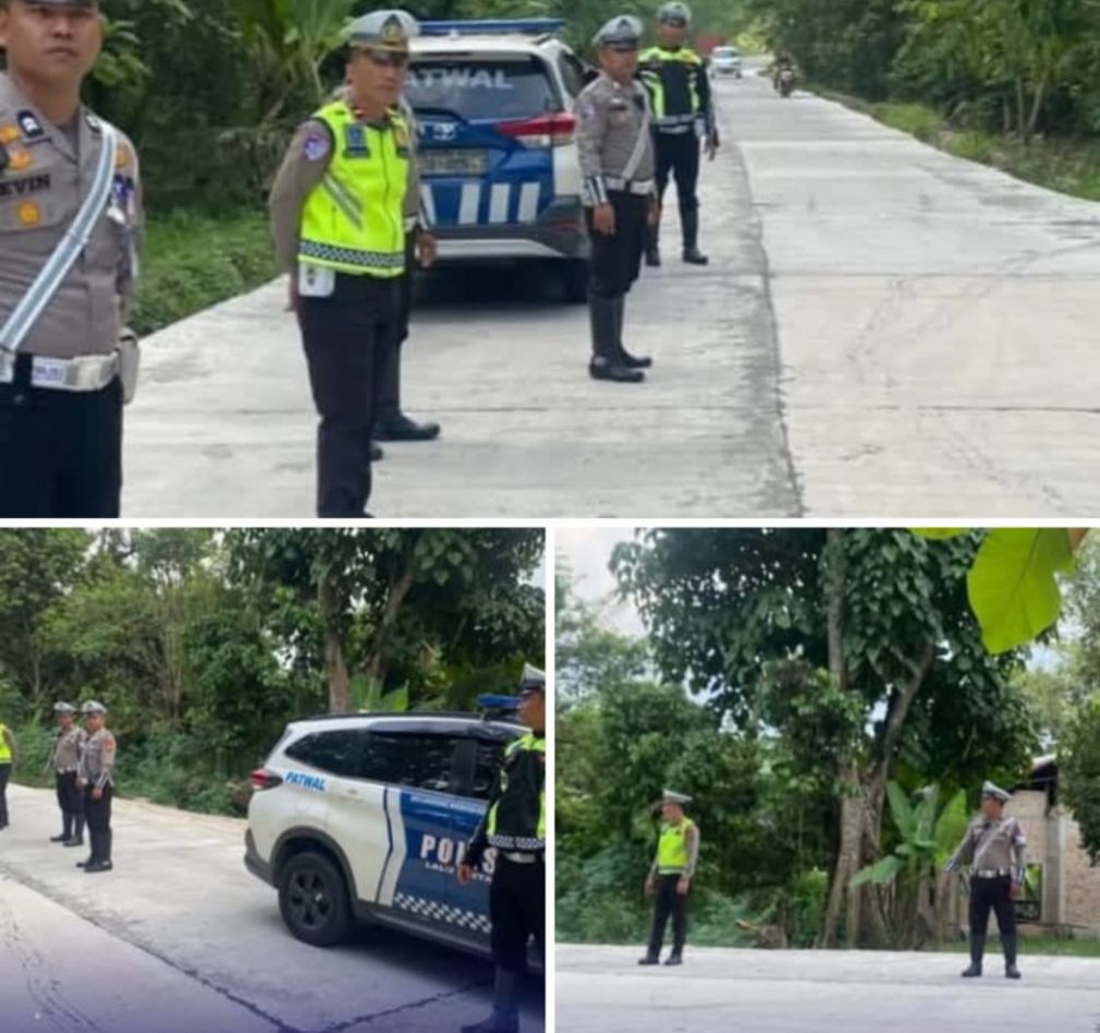 Satlantas Polres OKU Gelar Patroli Cegah Balapan Liar di Lubuk Batang