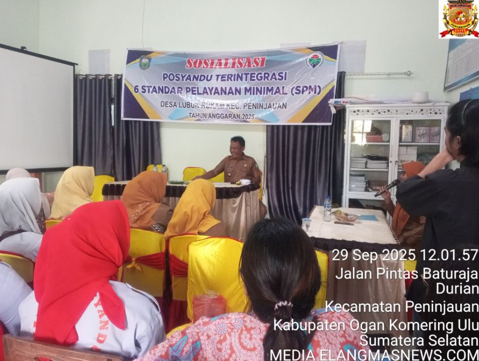 Posyandu Terintegrasi 6 Standar Pelayanan Minimal Disosialisasikan di Desa Lubuk Rukam