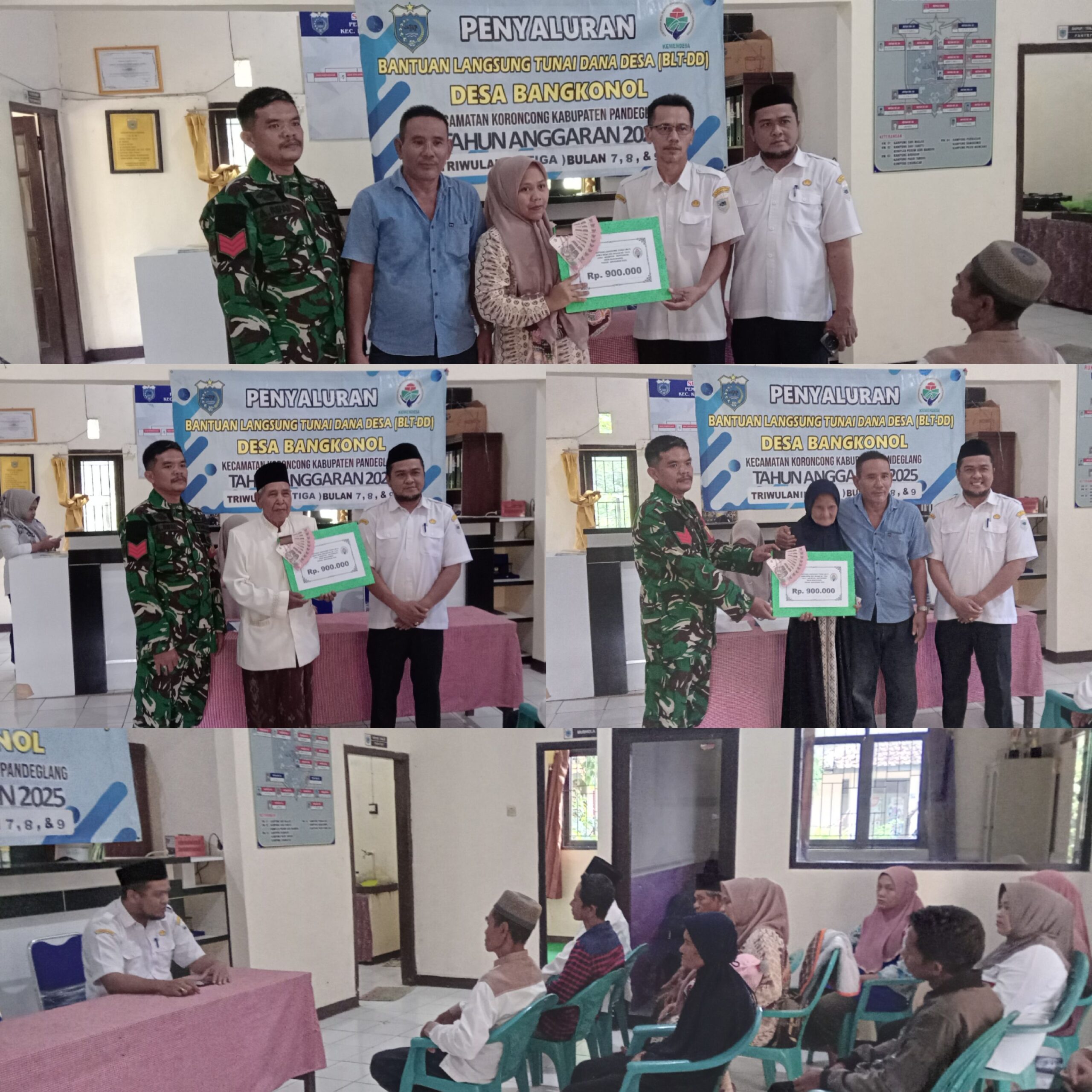 Desa Bangkonol Salurkan BLT-DD Triwulan III Tahun 2025 kepada 11 KPM