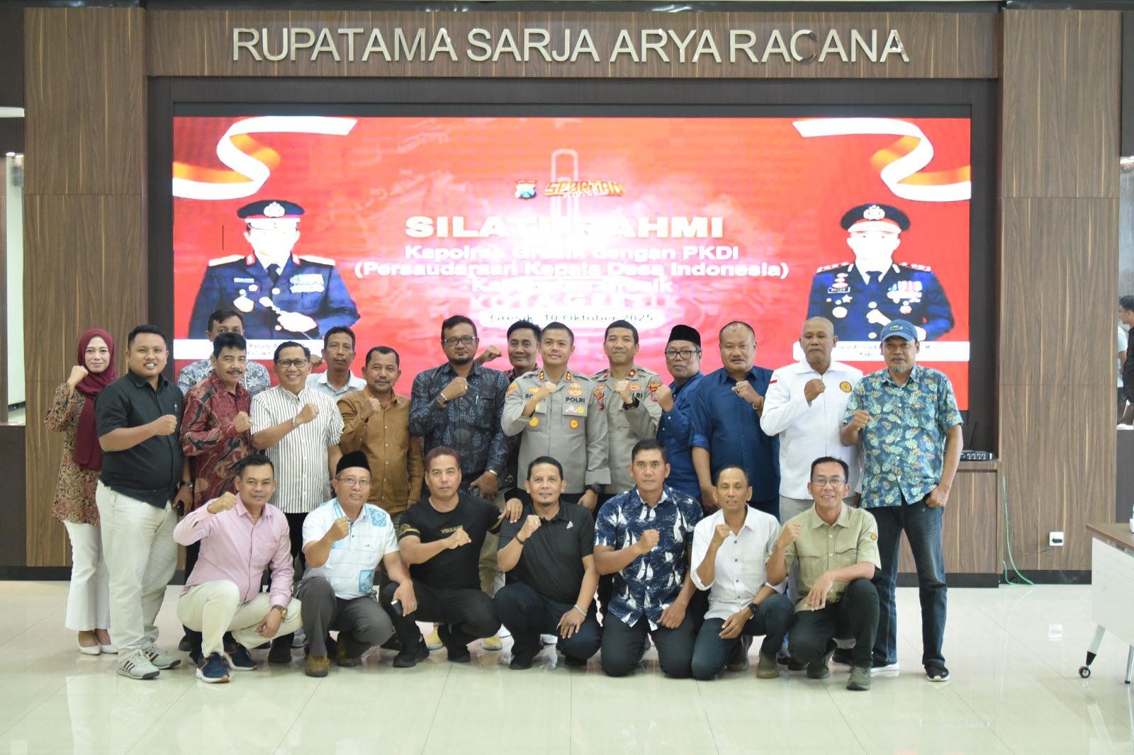 Kapolres Gresik dan Kepala Desa Kompak Perkuat Sinergi Jaga Kamtibmas