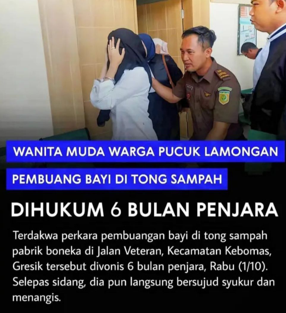 Tangis Haru Jelita Cahyani Usai Divonis Ringan Kasus Pembuangan Bayi