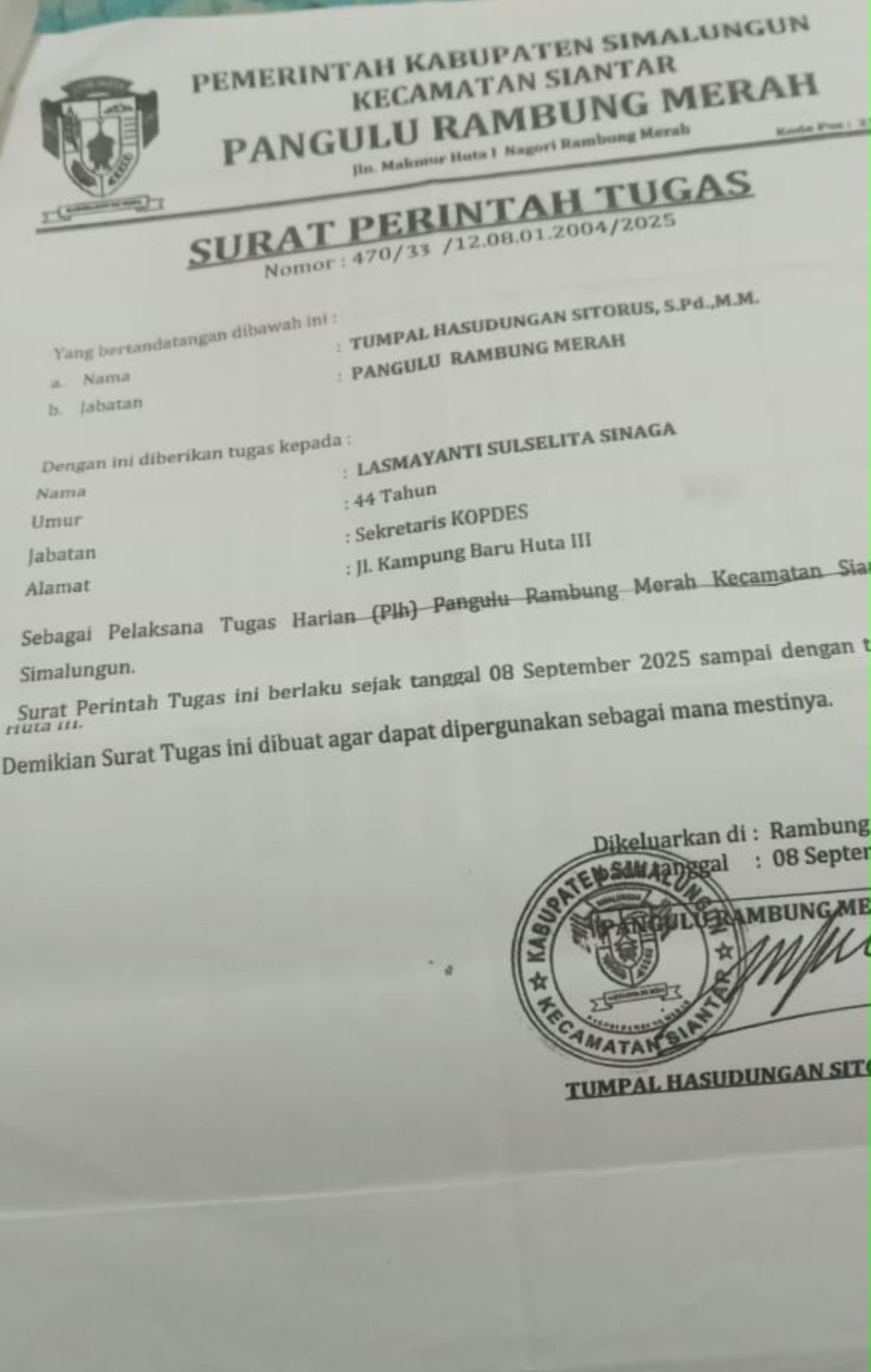 Sekretaris Koperasi Jadi PLT Gamot: Akal-akalan Pangulu Rambung Merah atau Pelanggaran UU Desa?