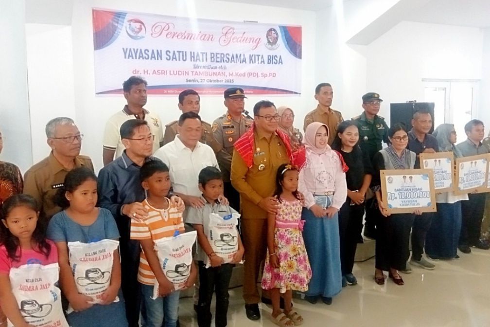 Bupati Deli Serdang dr. Asri Ludin Tambunan Resmikan Gedung Baru Yayasan Satu Hati Bersama Kita Bisa