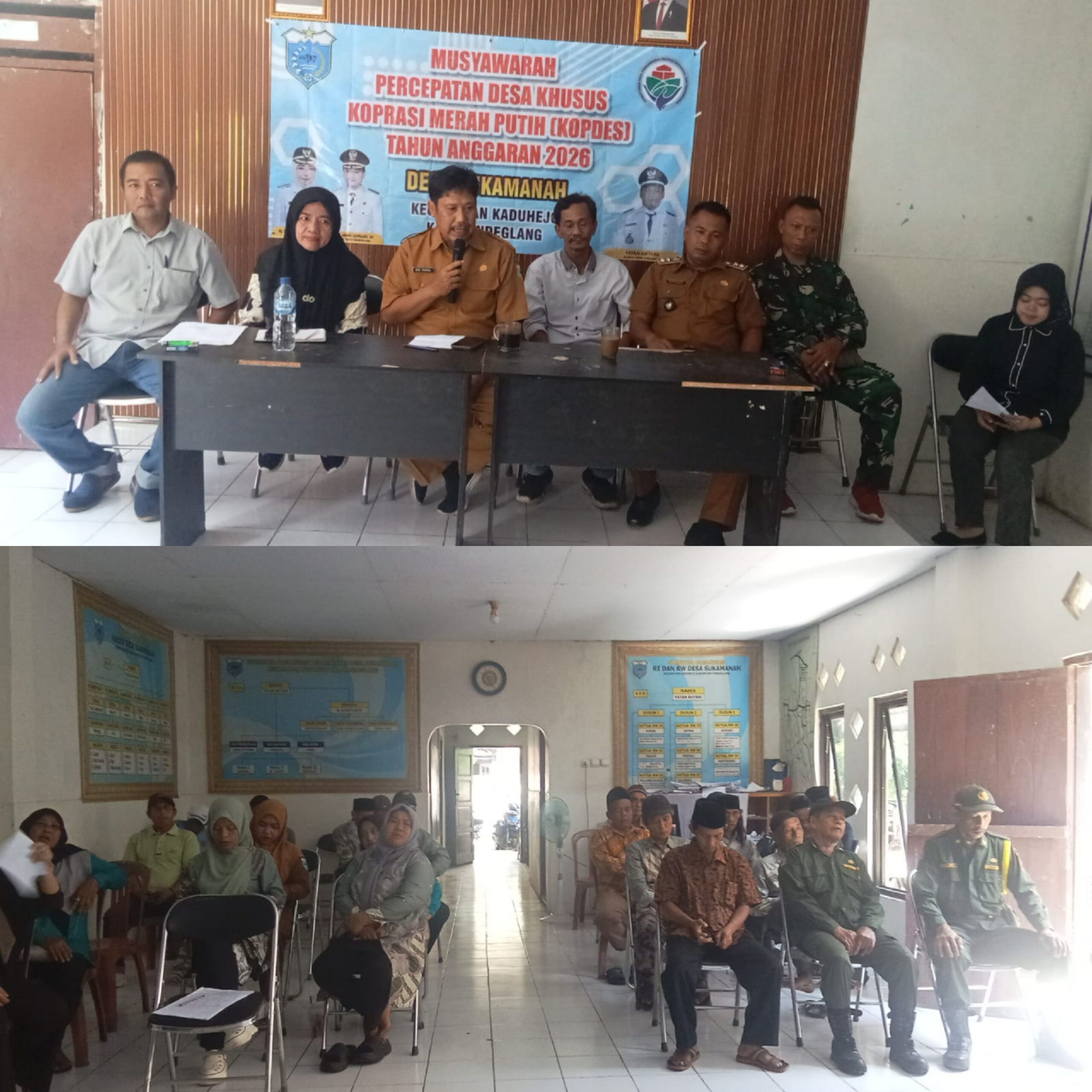 Musyawarah Percepatan Desa Khusus Koperasi Merah Putih (KOPDES) Tahun Anggaran 2026 Digelar di Desa Sukamanah