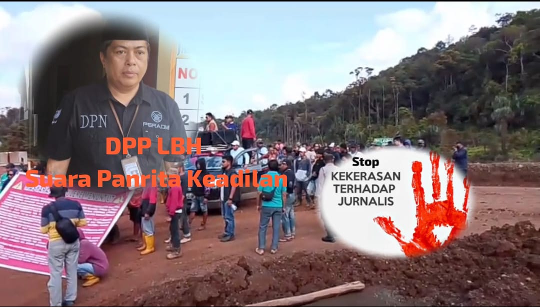 Wartawan Dilarang Meliput Aksi Demo Di BB1 PT. Vale, LBH Suara Panrita Keadilan Mengecam Tindakan Intimidasi