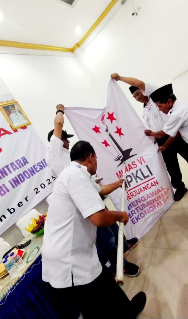 Dicoblos Bambu Runcing Logo MUNAS VI APKLI-P Diluncurkan, Dorong Pertumbuhan Ekonomi 8% dan Penguatan UMKM Nasional