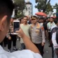 Sejuk, Kapolrestabes Medan Berterimakasih kepada Massa Unras di Kantor Gubsu