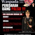 Kapolres Pagaralam Sampaikan Himbauan Penting, waspada peredaran uang palsu.