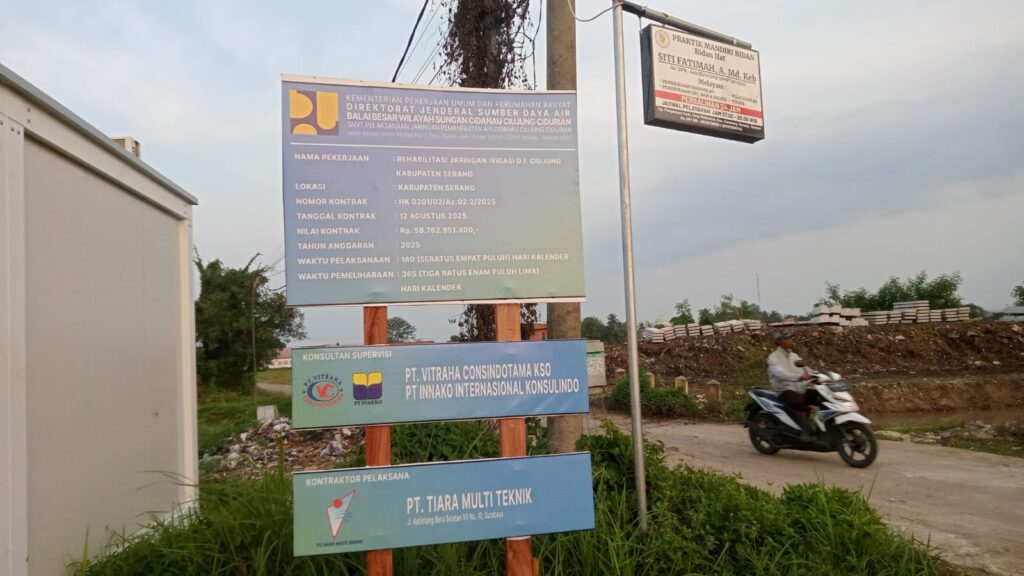 MAPPAK Banten Soroti Pengadaan Konsultan Supervisi Proyek Rehabilitasi D.I Ciujung Sungai Pamarayan Timur Senilai Rp 58 Miliar
