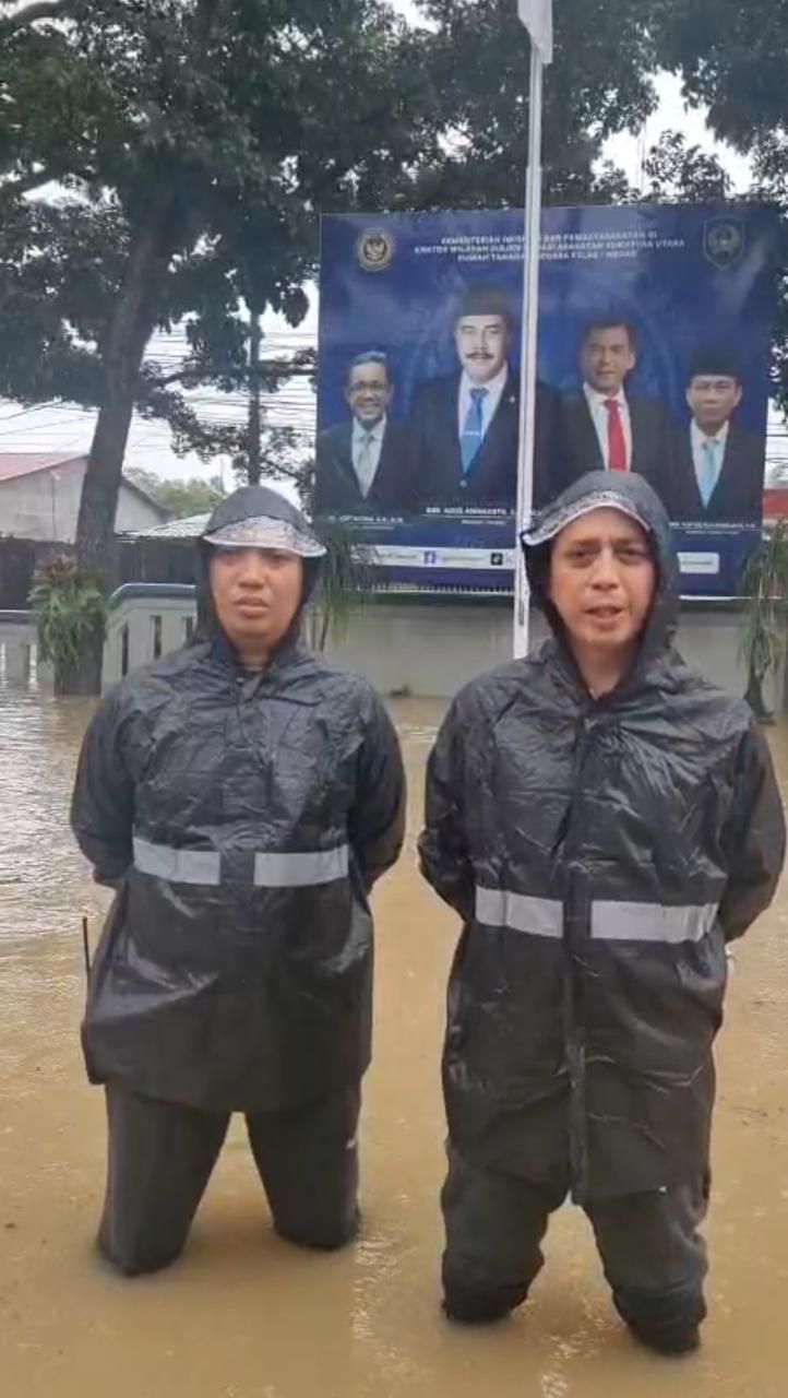 Rutan Kelas I Medan Sukses Tangani Banjir, Warga Binaan Dievakuasi ke Tempat Aman