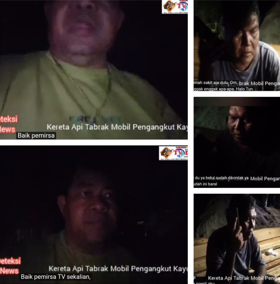 Kereta Api Tabrak Truk Pengangkut Kayu di Baturaja Timur, Sopir Selamat