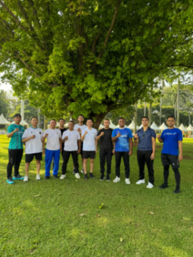 Tingkatkan Performa Keamanan, BRI Hayam Wuruk Laksanakan Pembinaan Jasmani bagi Satuan Pengaman