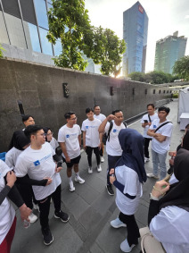 BRI KC Balaraja Gelar Jalan Sehat untuk Tingkatkan Work Life Balance Pekerja