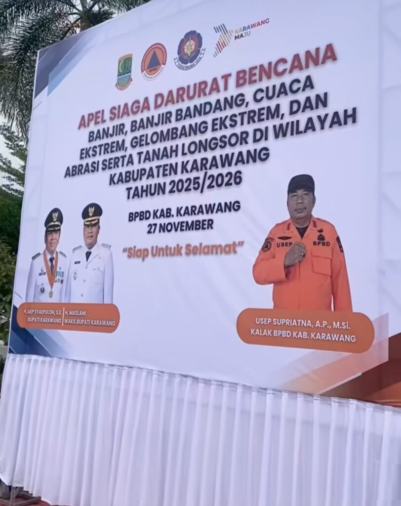 Pemkab Karawang Gelar Apel Siaga Hadapi Potensi Bencana 2025/2026