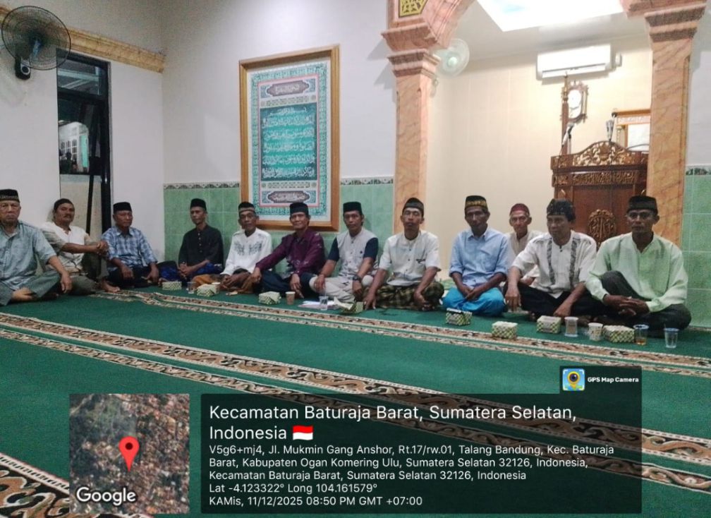 Pahrudin Terpilih sebagai Ketua Takmir Masjid AL ANSOR H.A Periode 2026–2028