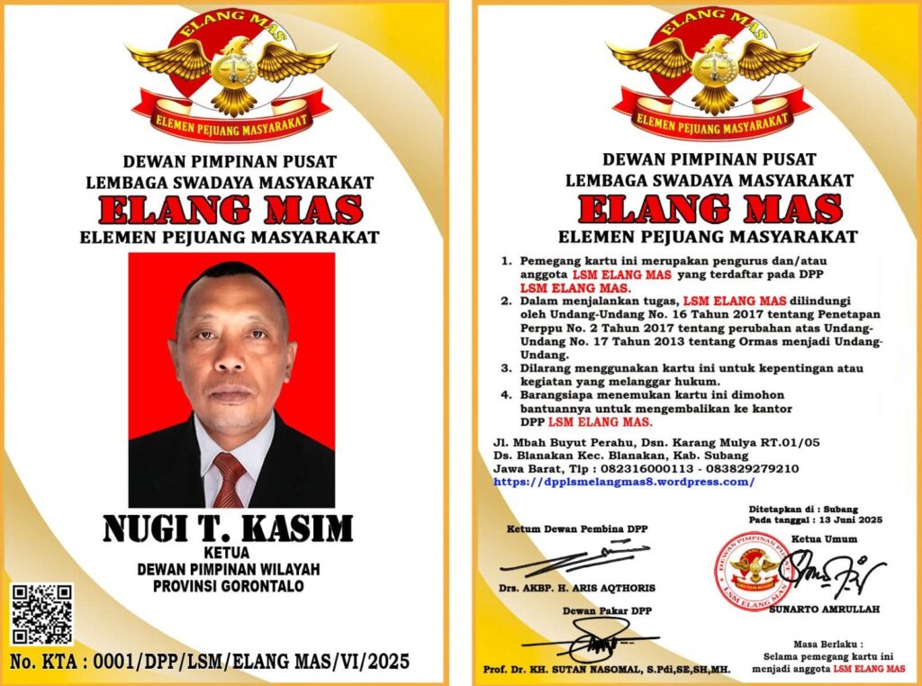 Ketua LSM Elang Mas: Statemen Kapolda di Pani Gold Mine Diduga Memihak Perusahaan