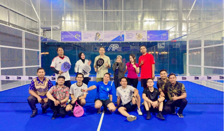Perkuat Soliditas dan Gaya Hidup Sehat,BRI KC Jakarta Jelambar Gelar Kegiatan Padel