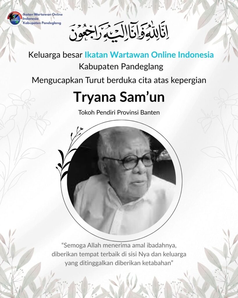 IWO Indonesia Kabupaten Pandeglang Sampaikan Bela Sungkawa atas Wafatnya H. Tryana Samun