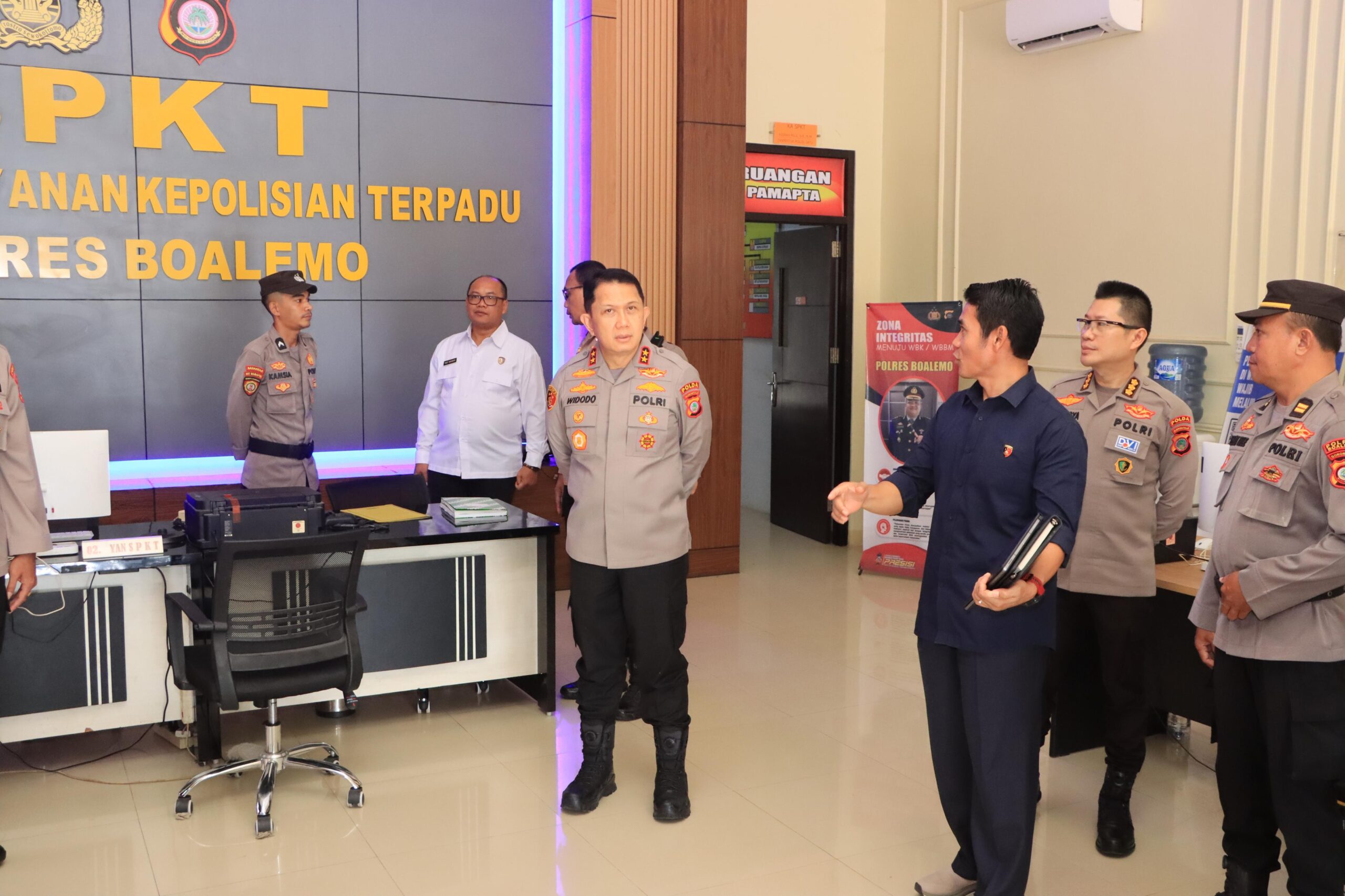 Kapolda Gorontalo Cek Kesiapan Pamapta dan SPKT Polres Boalemo