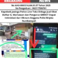 Kapolsek Jasinga Police Line Toko Diduga Jual Obat Daftar G, Wartawan dan Pengurus GMOCT Dapat Intimidasi dari Oknum Anggota Polisi Bripka Nurdiansyah