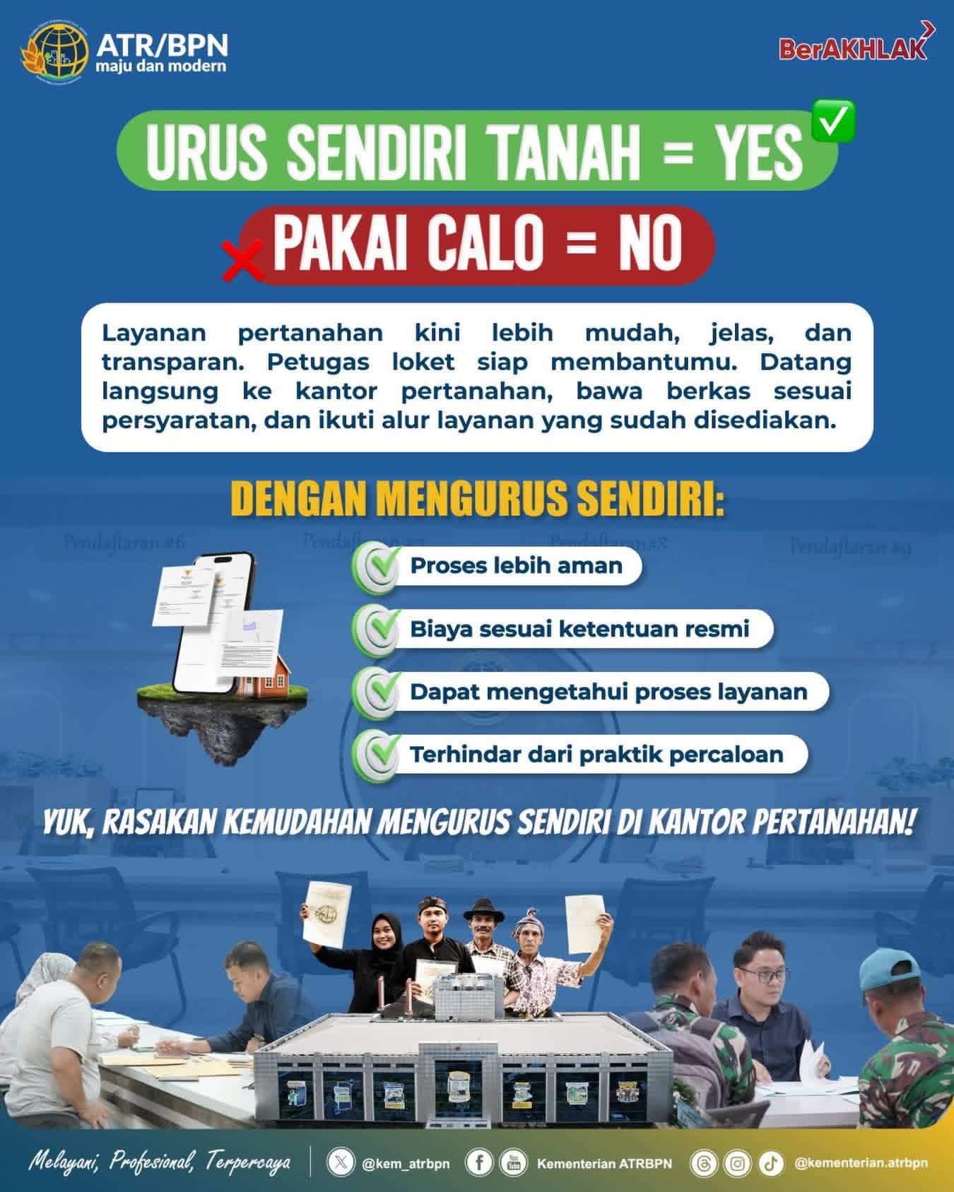 Ahmad hasmi sitompul klarifikasi terkait dengan videonya yang beredar mengenai pelayanan BPN