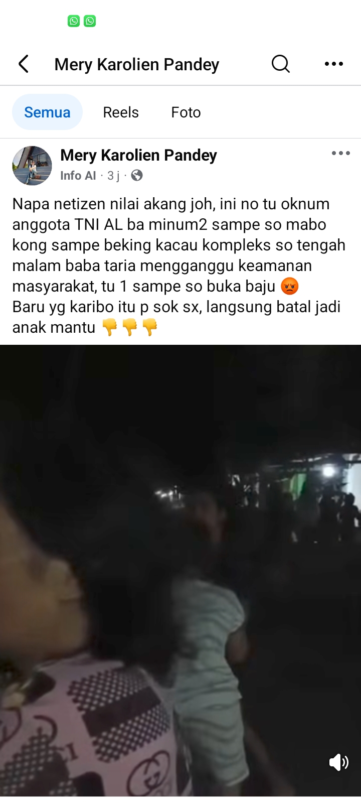 Viral di Facebook, Dugaan Oknum TNI AL Aniaya Warga Melonguane hingga Dilarikan ke Rumah Sakit